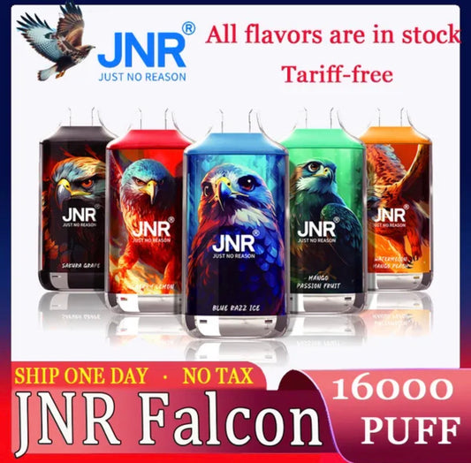 10 pcs Jnr Falcon 16000 Puff JNR jetables 2% JNR 16K jetables
Vapes Crystal Vaperr Pne Store