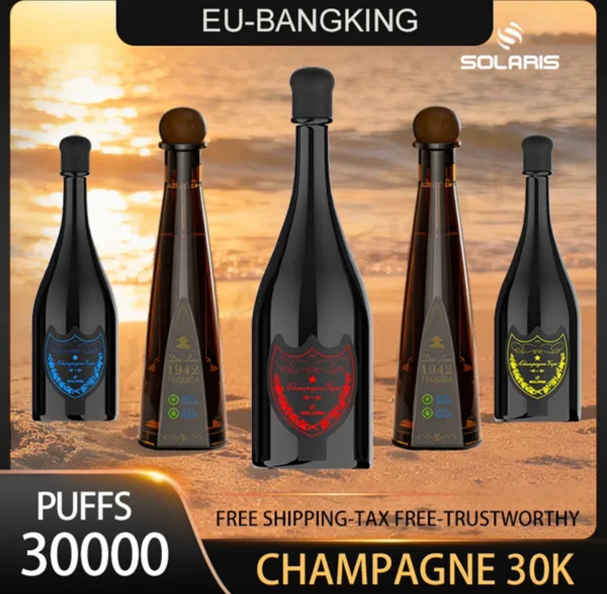 10 pcs PUFF 30k 2% Champagne vape 30000 bouffées
Euwarehouse Don Leon Tequila Vapes Puffs jetables 30k